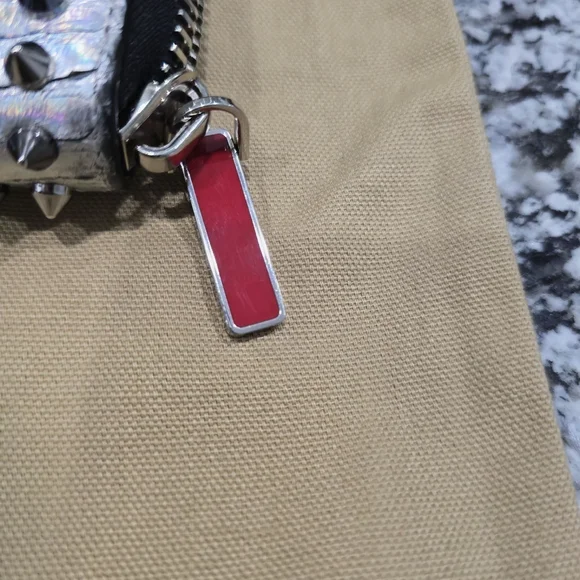 Christian Louboutin Silver Studded Wallet - Picture 7 of 8